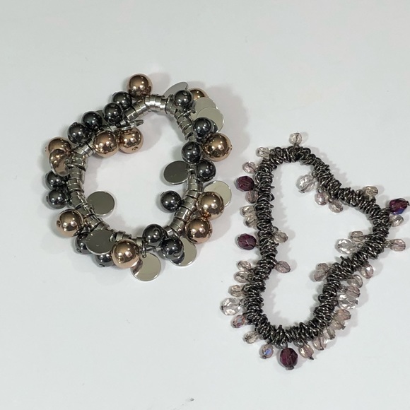 Jewelry - Dangle Bead Stretch Bracelets (2)